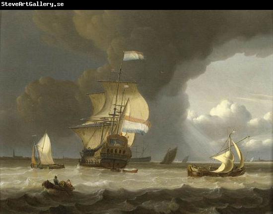 unknow artist Ships at the mouth of the Schelde